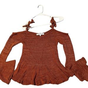 Cupcakes and Cashmere burnt orange sweater size Small.
